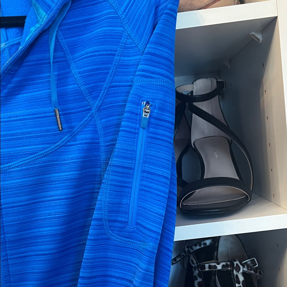Athleta Blue Zip-Up Hoodie - Picture 2 of 6